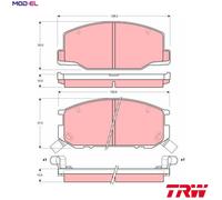 TRW GDB1190 Brake pad set