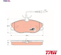 Fits TRW GDB1194 HAM PADS. FRONT 1.9TD,2.0,2.1TD,3.0I ⭐UK Stock⭐