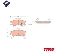 TRW GDB1198 Brake pad set