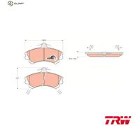 TRW GDB1198 Brake pad set