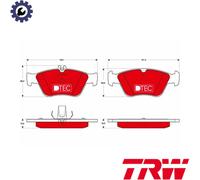 BRAKE PAD SET DISC BRAKE GDB1205DTE FOR MERCEDES-BENZ E-CLASS/T-Model C-CLASS