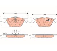 BRAKE PAD SET, DISC BRAKE GDB1215