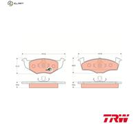 TRW GDB1218 Brake pad set