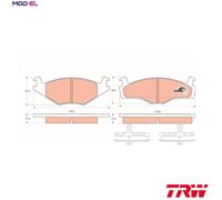 TRW GDB1219 Brake pad set