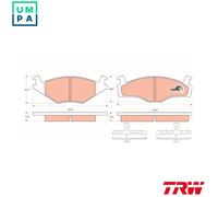 TRW GDB1219 Brake pad set