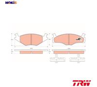 TRW GDB1219 Brake pad set