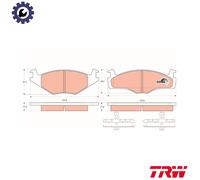 TRW GDB1219 Brake pad set