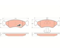 BRAKE PAD SET, DISC BRAKE GDB1221