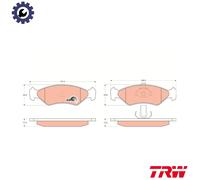 BRAKE PAD SET DISC BRAKE GDB1221 FOR MAZDA FORD FIESTA/Van/IV/Mk KA COURIER 1.3L