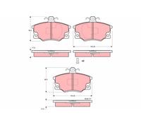 BRAKE PAD SET, DISC BRAKE GDB1223