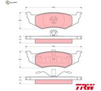 Brake Pads Set for Chrysler Dodge Plymouth:NEON,STRATUS,SEBRING,CARAVAN 4720644