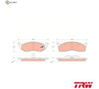 BRAKE PAD SET DISC BRAKE GDB1236 FOR PLYMOUTH NEON/II VOYAGER/GRAND DODGE 2.5L