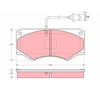 BRAKE PAD SET, DISC BRAKE GDB1248