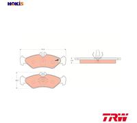 TRW Brake Pad Set GDB1262 – Rear Disc Brake for Mercedes-Benz & VW