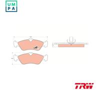 BRAKE PAD SET DISC BRAKE GDB1263 FOR VW LT/Mk/II/Bus/28-35/Platform/Chassis 2.8L