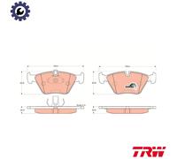 TRW GDB1264 Brake pad set