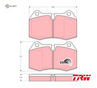 BRAKE PAD SET DISC BRAKE GDB1269 FOR NISSAN BMW 5/E34 7/E38 RB25DET 2.5L 6cyl