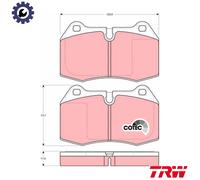 BRAKE PAD SET DISC BRAKE GDB1269 FOR NISSAN BMW 5/E34 7/E38 RB25DET 2.5L 6cyl