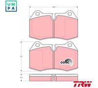 TRW Brake Pad Set GDB1269 – Front Disc Brake for BMW & Nissan