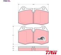 BRAKE PAD SET DISC BRAKE GDB1269 FOR NISSAN BMW 5/E34 7/E38 RB25DET 2.5L 6cyl