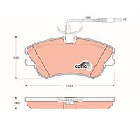 BRAKE PAD SET, DISC BRAKE GDB1270