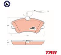 TRW GDB1270 Brake pad set