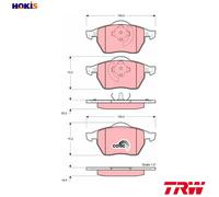 TRW GDB1275 Brake pad set