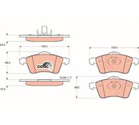 BRAKE PAD SET, DISC BRAKE GDB1282