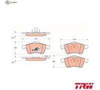 TRW GDB1282 Brake pad set