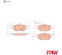 TRW Brake Pad Set GDB1290 – Disc Brake for FIAT Lancia Delta II / Dedra SW 1.7L 4cyl