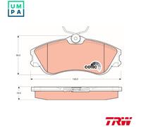 BRAKE PAD SET DISC BRAKE GDB1295 FOR PEUGEOT PARTNER/Platform/Chassis/URBANA