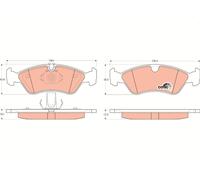 BRAKE PAD SET, DISC BRAKE GDB1300