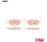 TRW GDB1300 Brake pad set