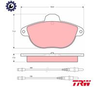 New Brake Pad Set, disc brake for CITROËN:XANTIA,XANTIA Break,XANTIA Estate