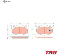 BRAKE PAD SET DISC BRAKE GDB1305 FOR RENAULT CLIO LUTECIA 19//Mk/II/Chamade