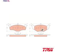 BRAKE PAD SET DISC BRAKE GDB1306 FOR SEAT AFT/AKL/AUR/AEH/APF 1.6L 4cyl IBIZA II