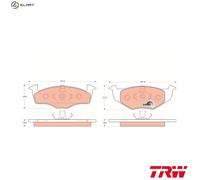 TRW GDB1306 Brake pad set