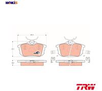BRAKE PAD SET DISC BRAKE GDB1314 FOR MITSUBISHI SPACE/STAR/MPV CARISMA MIRAGE