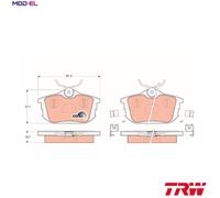 TRW Brake Pads GDB1314 - Rear - HAM Pads - Fits Mitsubishi Volvo Smart Proton - UK Stock
