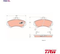BRAKE PAD SET DISC BRAKE GDB1317 FOR VOLVO B4184S3/4184S 1.7L B 4164 S 1.6L 4cyl