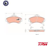 BRAKE PAD SET DISC BRAKE GDB1317 FOR VOLVO B4184S3/4184S 1.7L B 4164 S 1.6L 4cyl
