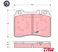 BRAKE PAD SET DISC BRAKE GDB1318 FOR MERCEDES-BENZ E-CLASS/T-Model/Break 3.6L