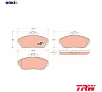 BRAKE PAD SET DISC BRAKE GDB1319 FOR LAND ROVER FREELANDER/Soft/Top/SUV 1.8L