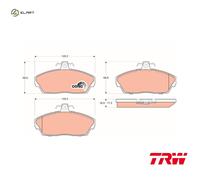 BRAKE PAD SET DISC BRAKE GDB1319 FOR LAND ROVER FREELANDER/Soft/Top/SUV 1.8L