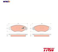 BRAKE PAD SET DISC BRAKE GDB1321 FOR RENAULT K9K710/702 1.5L 4cyl KANGOO Express