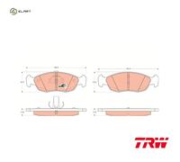 BRAKE PAD SET DISC BRAKE GDB1322 FOR PEUGEOT 106/II/Van/Hatchback 205/Mk 306 306