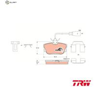 Fits TRW GDB1326 BRAKE PADS /R/GALAXY 2.8 00- UK Stock