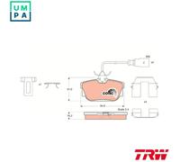 TRW Brake Pads GDB1326 - Rear fit for Galaxy 2.8 (2000-) - UK Stock