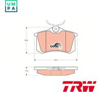 BRAKE PAD SET DISC BRAKE GDB1330 FOR VW POLO/III/CLASSIC/IV/Van GOLF/PLUS/VI