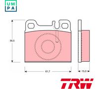 BRAKE PAD SET DISC BRAKE GDB1331 FOR MERCEDES-BENZ S-CLASSSL M 116.965 4.2L 8cyl
